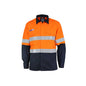 Shirt INHERENT FR PPE1 2T L/W DN SHT Orange/Navy Large 490704 3445-L-ON