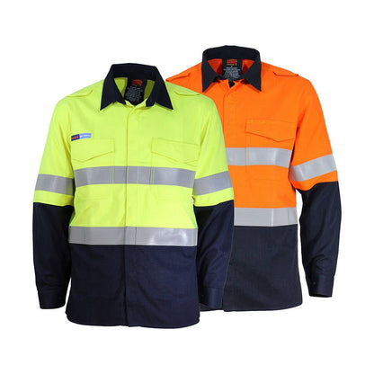 3445 Hi-Vis Flame Resistant PPE1 Taped Shirt 180gsm 3445