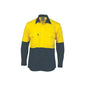 Shirt Cott/Drill Vented L/S Yel/Nvy - XL 36016393 3981-Y/N-XL