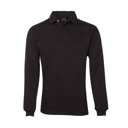 2 Tone Rugby Shirt Long Sleeve Black/Black Medium 526083 3RT-BLACK/BLACK-M