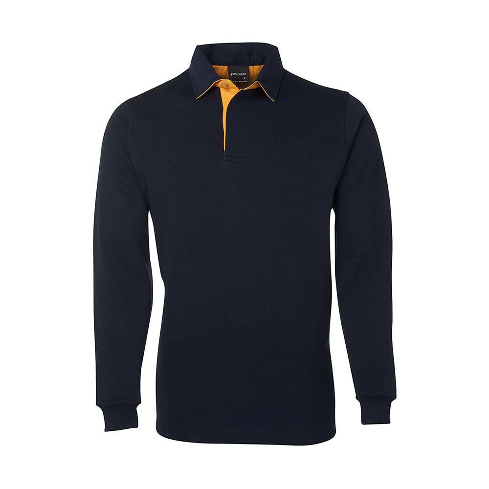 JBS 2 Tone Rugby Shirt-Navy/Gold-S 36013906 3RT-NAV/GLD-S