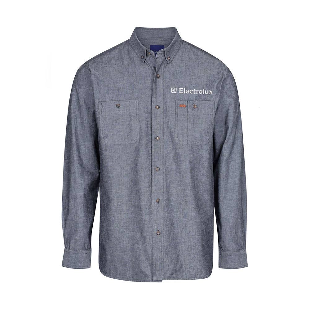 Shirt L/S Iconic Chambray Electrolux Logo 2XL Black 40024089 ELE GW5045LN-BLK-2XL