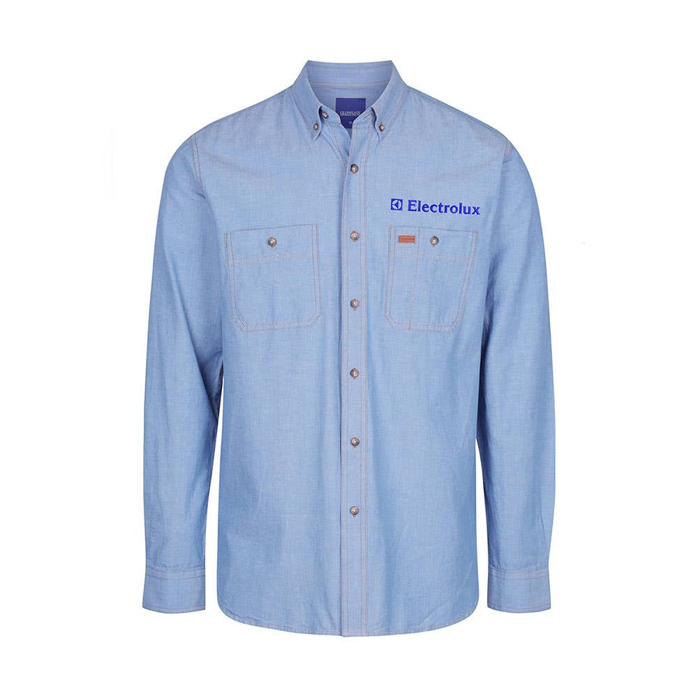 Shirt L/S Iconic Chambray Electrolux Logo  2XL Blue 40024095 ELE GW5045LN-BLU-2XL