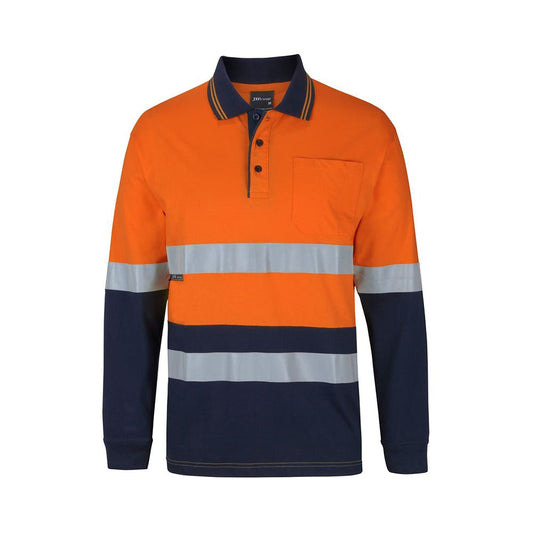 Polo Hi Vis (D+N) L/S Cotton + Hanwha Logo_HWHA6DCPL