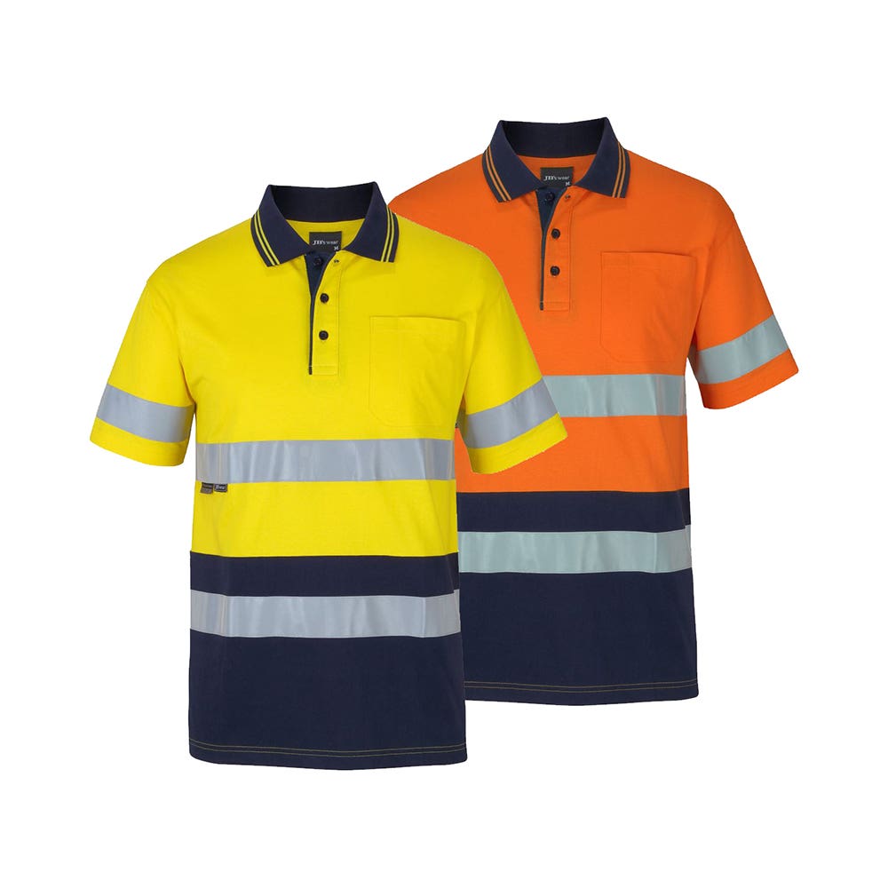 6DCPS Hi-Vis Short Sleeve Cotton Polo Shirt 6DCPS