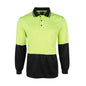Jacquard Non Cuff L/S Polo Yel/Blk - L 36014134 6HJNL-YEL/BLK-L