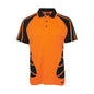 JBS Hi Vis S/S Spider Polo Org/Blk - 2XL 36014167 6HSP-ORA/BLK-2XL