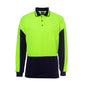 Polo Hi Vis Gap L/S Lime/ Navy 2XL  6HVGL 460557 6HVGL-LIME/NVY-2XL