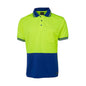 HI VIS S/S TRADITIONAL POLO LIME/ ROYAL BLUE SMALL_539260_6HVPS -SMALL LIME/ROYAL