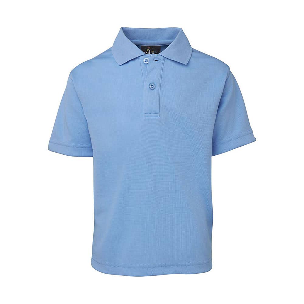 Kids S/S Poly Polo Light Blue - 10 508181 7KSP-LTBLUE-10