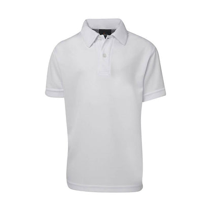 Kids S/S Poly Polo White - 12 508182 7KSP-WHITE-12