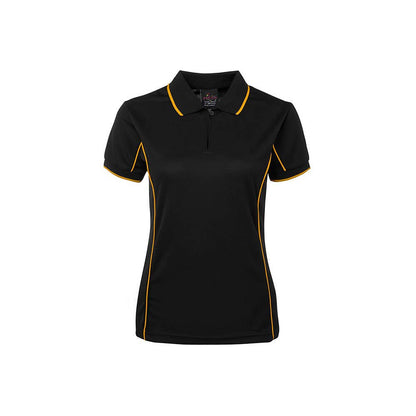 Shirt Ladies Polo Podium Short Sleeve Black/gold Size 20_498154_7LPI-BLK/GOLD-20