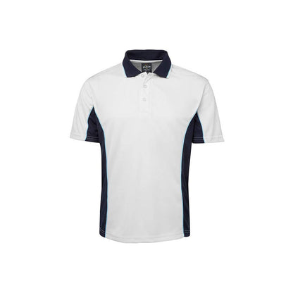 Polo Adults Podium Contrast Poly - 2XL 36014399 7PP-WHT/NAV/BLU-2XL