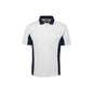 Polo Adults Podium Contrast Poly - 2XL 36014399 7PP-WHT/NAV/BLU-2XL