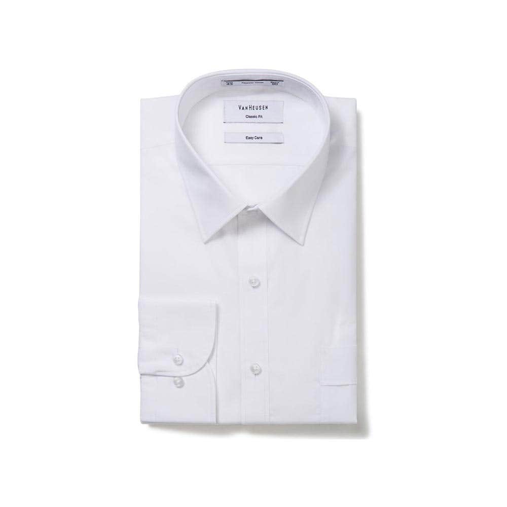 A101B Classic Fit Poplin Shirt White 40 86 215715 A101 BWHT-40/86