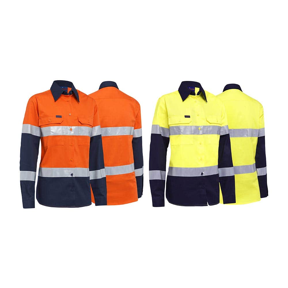 AKL4456T Women's Hi-Vis Taped Shirt 185gsm Eilbeck O/N EBCAKL4456TON