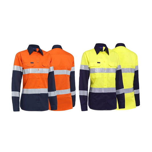 AKL4696T Women's Hi-Vis Taped Shirt 145gsm ATOM Uniforms ATOMAKL4696T