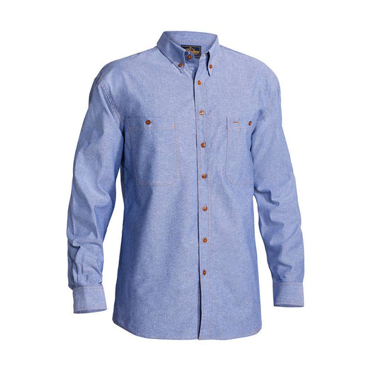 B76407 Chambray Shirt 150gsm BAE Logo BAEB76407