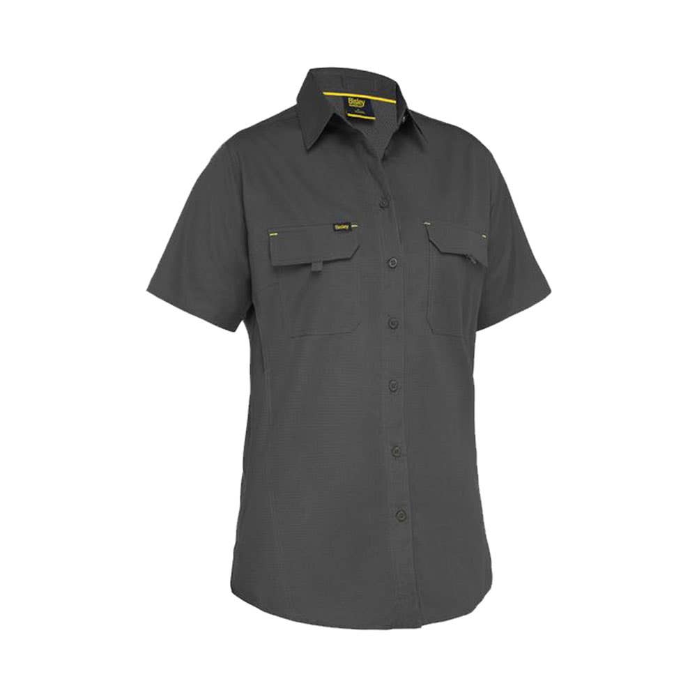 BL1414 Women's X Airflow Short Sleeve Ripstop Shirt 150gsm Charcoal 10 40048555 BL1414 BCCG10