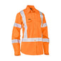 BL6166XT Women's Hi-Vis X Taped Biomotion Cool Drill Shirt 155gsm Galc GALCBL6166XT