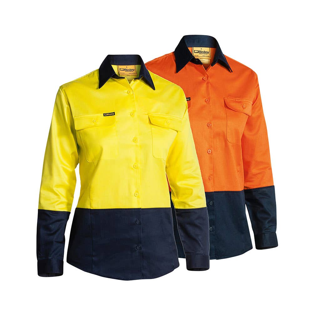 BL6267 Women's Hi-Vis Long Sleeve Shirt 190gsm BALMBL6267