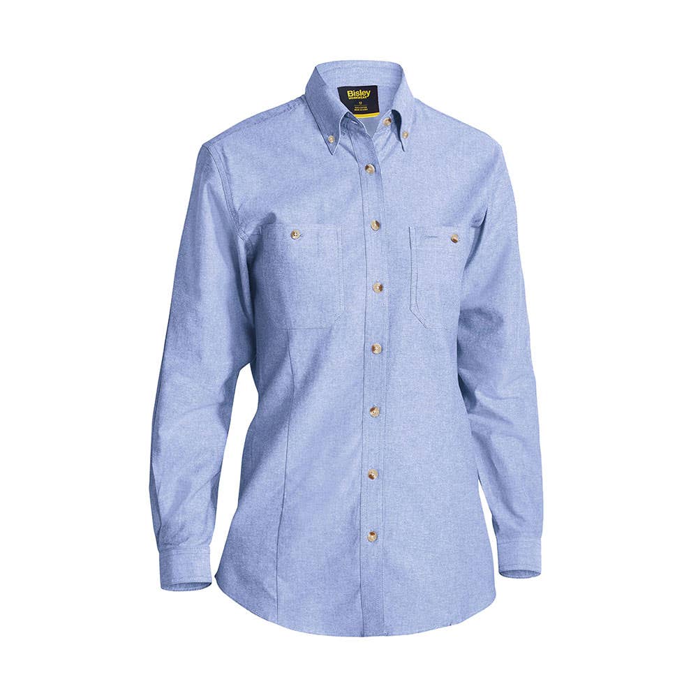 BL6407 Women's Long Sleeve Chambray Shirt 150gsm BL6407