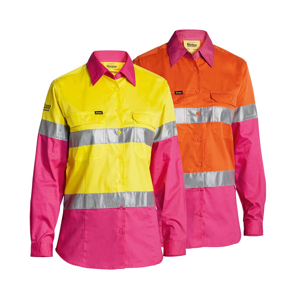 AMEAUBL6696T Hi-Vis Cool Taped Shirt 155gsm AMEAUBL6696T
