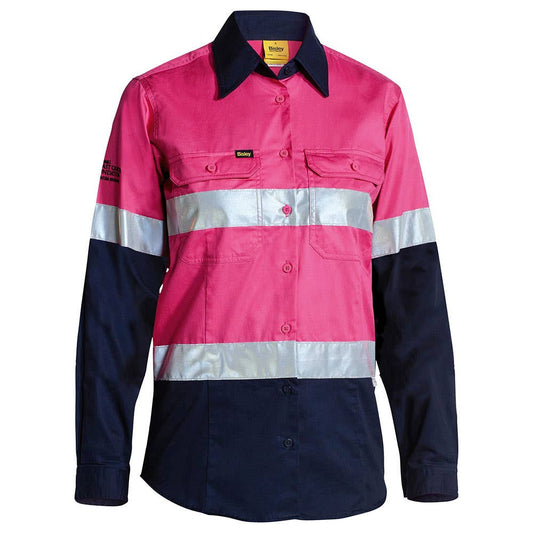 BL6896 Women's Hi-Vis Cool Taped Shirt 155gsm MIM Logo MIMBL6896