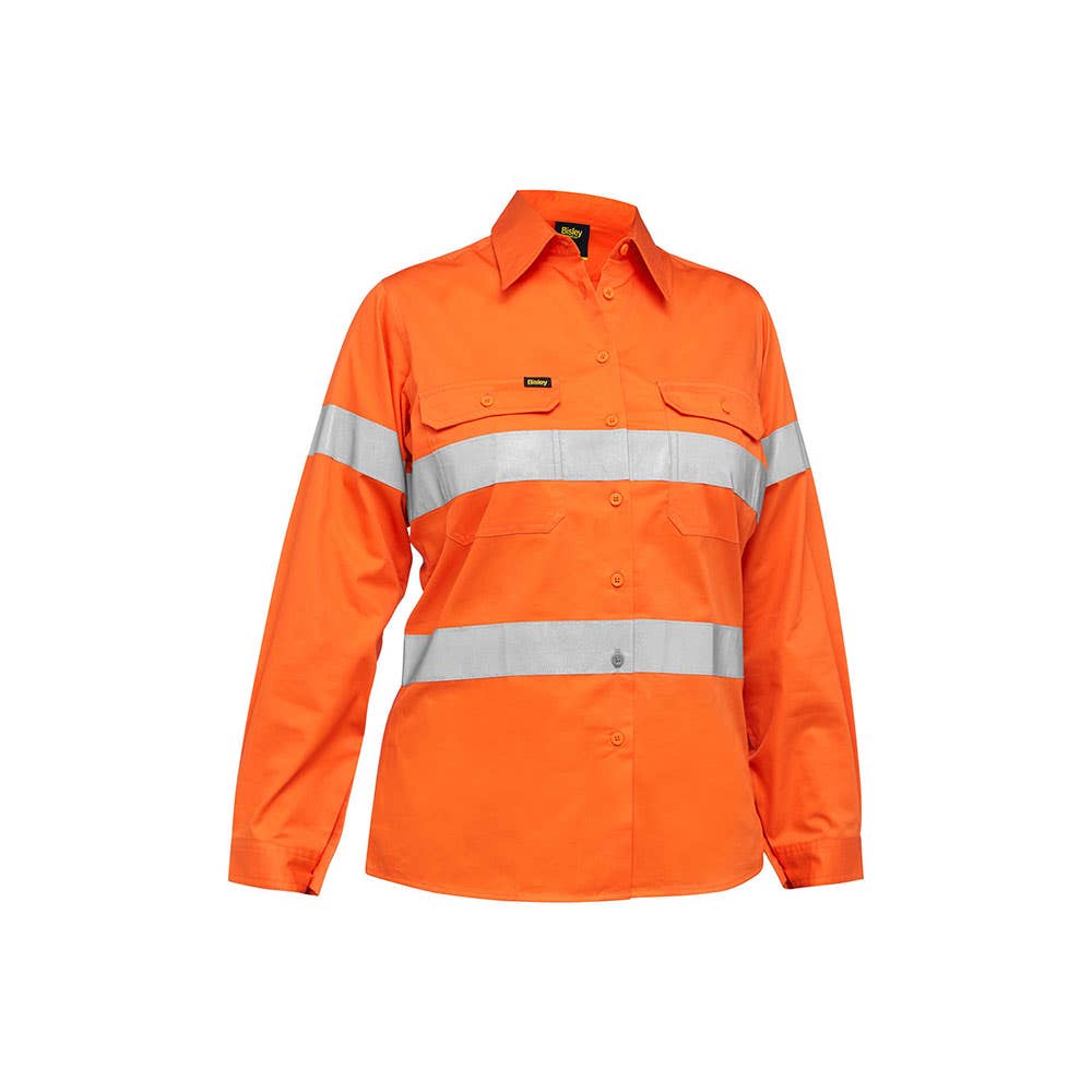 BL6897 Women's Hi-Vis Cool Drill Taped Shirt 155gsm BL6897