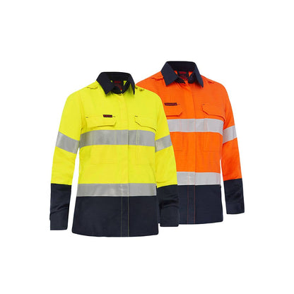 BL8338T Apex 160 Women's Hi-Vis FR Ripstop Taped Shirt PPE1 160gsm_BL8338T