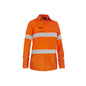 BL8339T Apex 160 Women's Hi-Vis FR Ripstop Taped Shirt 160gsm PPE1 Orange 10_40032019_BL8339T_BVEO10