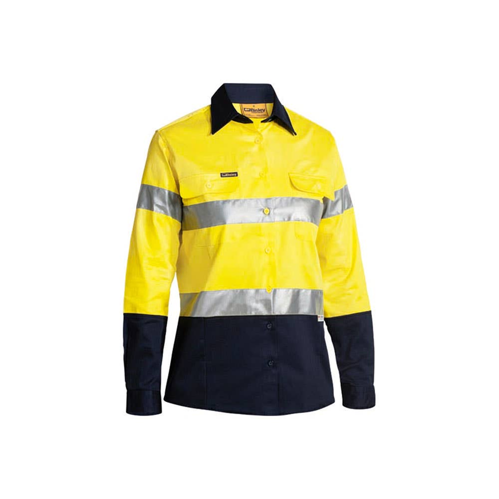 BLT6456 Ladies L/S Cotton 190gsm Tape Shirt + BUMA/Stanwell/CPA Logos & Name BUMABLT6456CPA