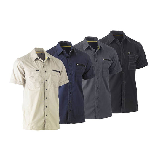 BS1144 Flx & Move&trade; Short Sleeve Utility Shirt 145gsm BS1144