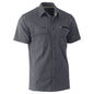 Shirt S/S Cotton Stretch Flex + Move Utility Charcoal 2XL Bisley 40013533 BS1144 BCCG2XL