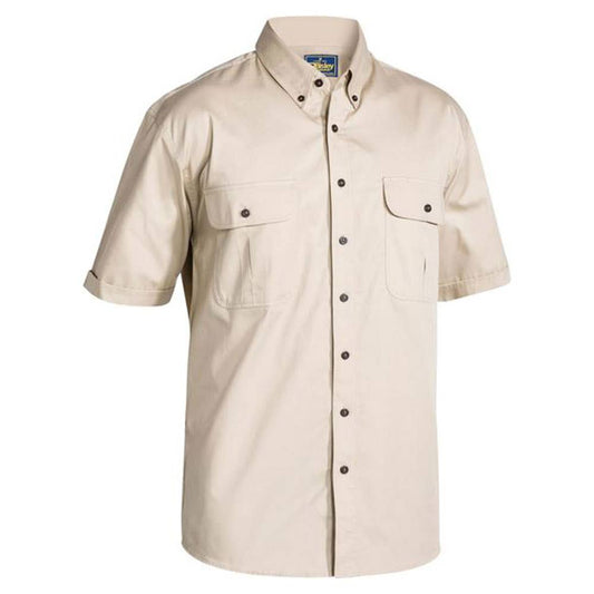 BS1255 Mini Twill Short Sleeve Shirt 155gsm BS1255