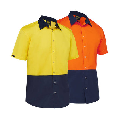 BS1442 Hi-Vis Short Sleeve Two-Tone Shirt 155gsm BS1442
