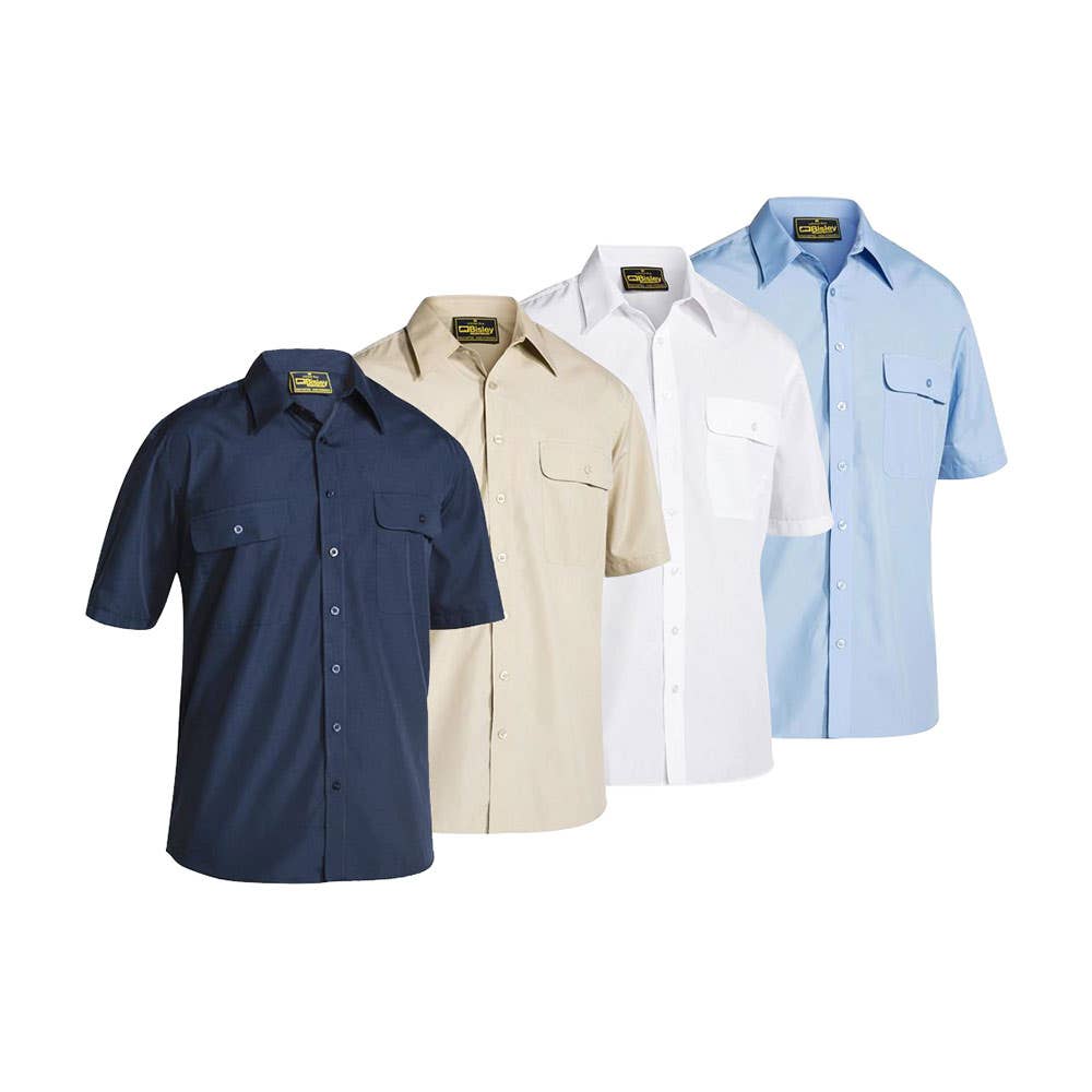 BS1526 Permanent Press Short Sleeve Shirt 110gsm BS1526