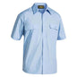Shirt S/S Poly/Cotton 110gsm Perm Press Sky 2XL Bisley 40008821 BS1526 BALL2XL