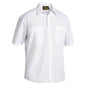 Shirt S/S Poly/Cotton 110gsm Perm Press White 2XL Bisley 40008829 BS1526 BWHT2XL