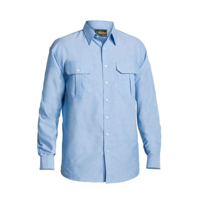 BS6030 BCRUXL Oxford Poly/Cotton L/S Blue Shirt 193703 BS6030 BCRUXL