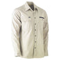 Shirt L/S Cotton Stretch Flex + Move Utility Stone 2XL Bisley 40013473 BS6144 BSTN2XL