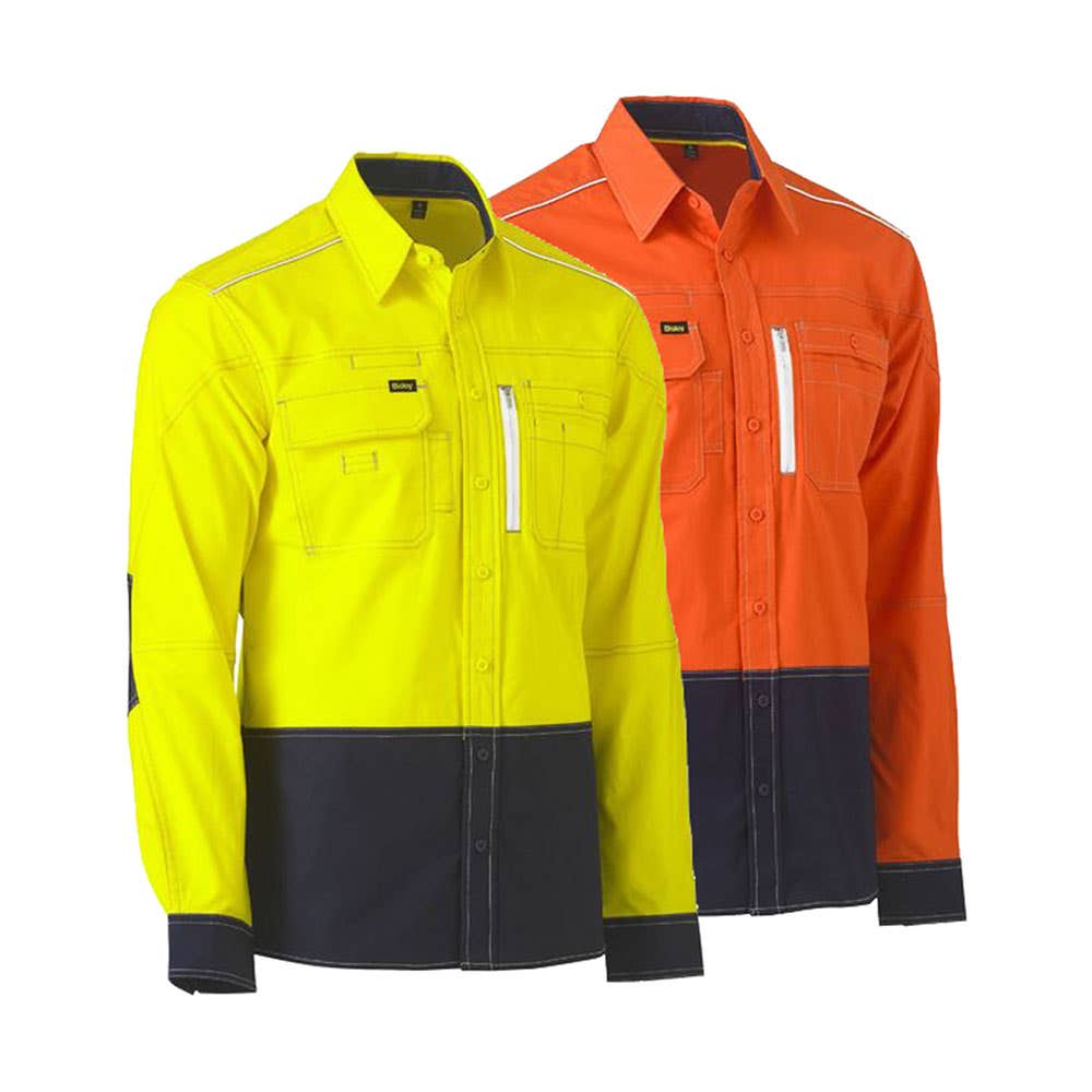 BS6177 Flx & Move&trade; Hi-Vis Utility Shirt 145gsm BS6177