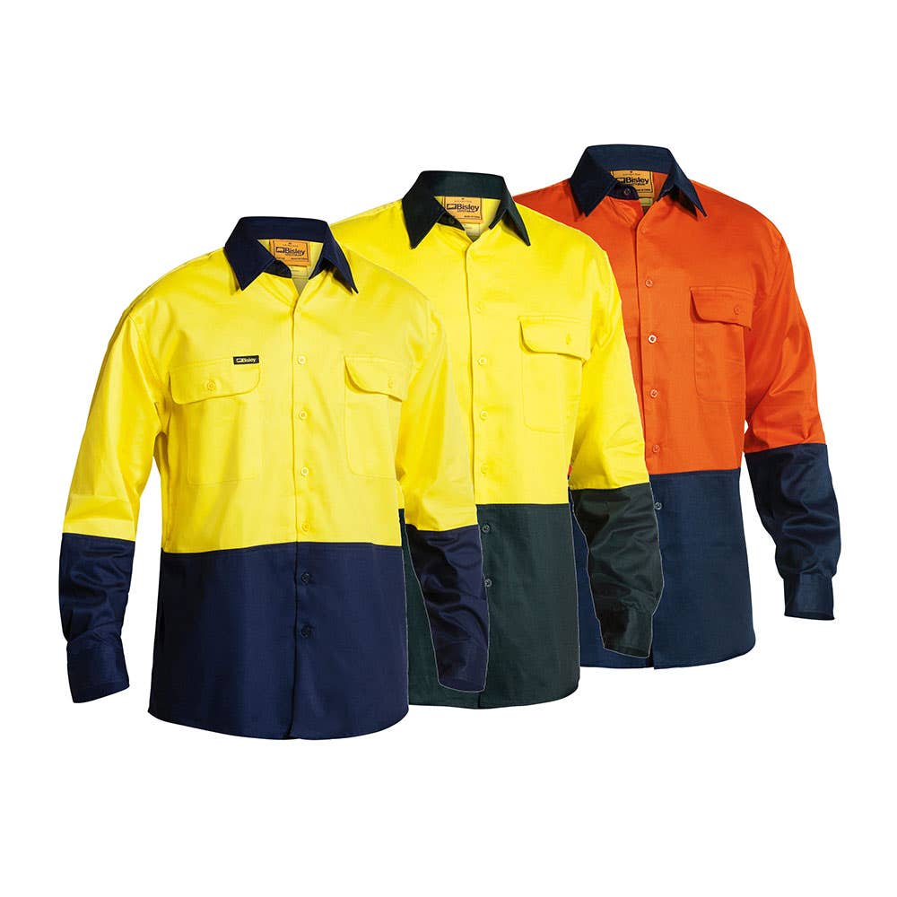 BS6267 Hi-Vis Drill Shirt 190gsm Eilbeck EBCBS6267