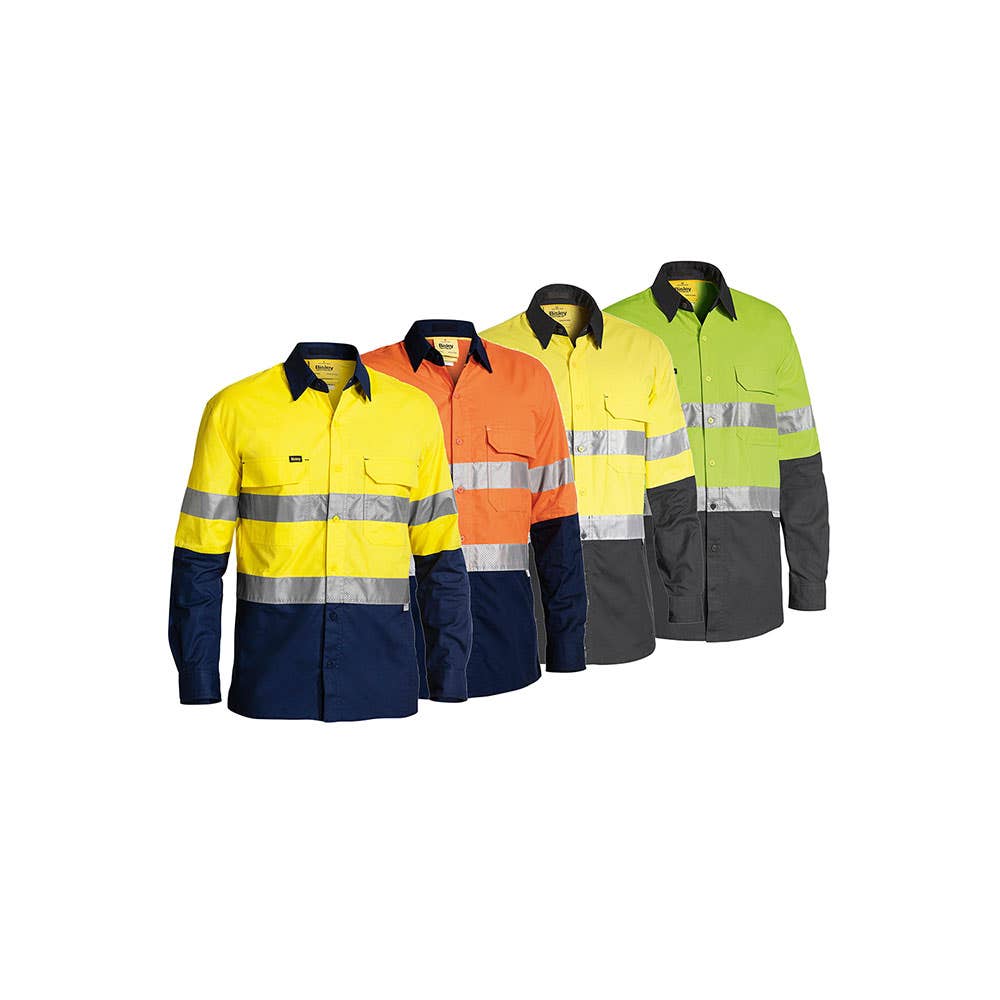 AMEAUBS6415T X Airflow&trade; Hi-Vis Ripstop Taped Shirt 150gsm AMEAUBS6415T
