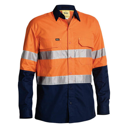 BS6415T Hi-Vis Lightweight Ripstop Taped Shirt 150gsm + AGIG AIGBS6415T