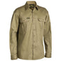 Shirt L/S Cotton Drill 190gsm Khaki 2XL Bisley_90010605_BS6433_BCDR2XL