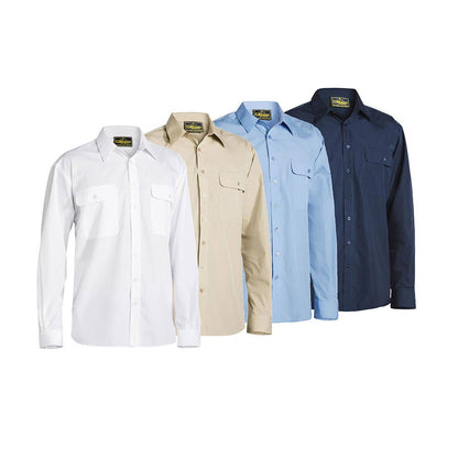 BS6526 Permanent Press Long Sleeve Shirt 110gsm BS6526