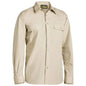 Shirt L/S Poly/Cotton 110gsm Perm Press Sand 2XL Bisley 90018498 BS6526 BSAN2XL