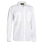 Shirt L/S Poly/Cotton 110gsm Perm Press White 2XL Bisley 90018488 BS6526 BWHT2XL