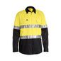 Shirt L/S Cotton Drill Cool Vent Tape Hi Vis Yellow/Black XL Bisley_440508_BS6696T_TT12XL